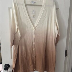 Isaac Mizrahi Ombré Cardi